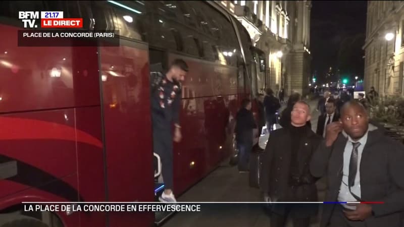 Les Bleus sont arrivés à l'hôtel de Crillon, à Paris
