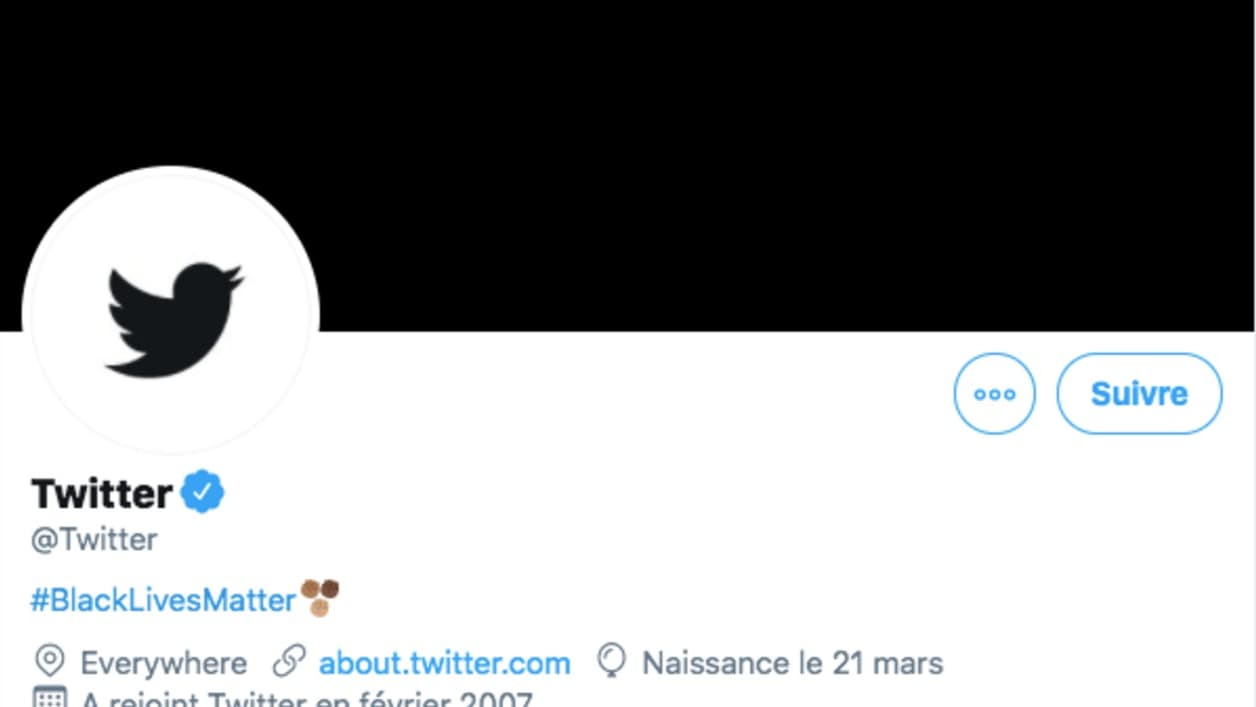 Compte officiel de Twitter Compte officiel de Twitter