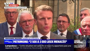 Emmanuel Macron: "Nous allons lancer une collecte pour le patrimoine religieux de nos communes"