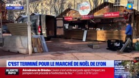 Lyon: les 100 chalets du marché de Noël démontés