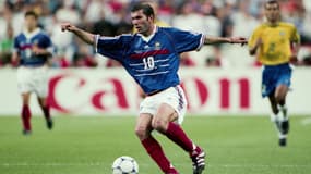 Zinedine Zidane lors de France-Brésil 98