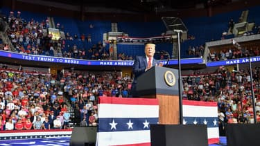Donald Trump lors de son meeting à Tulsa dans l'Oklahoma le 21 juin dernier.