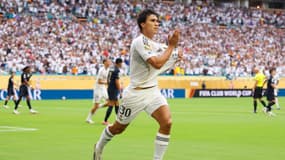Gonzalo Garcia célèbre son but face à la Juventus, le 1er juillet 2025.