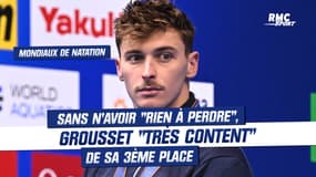 Mondiaux de natation (100m nage libre) : Sans n'avoir "rien à perdre", Grousset "très content" de sa troisième place