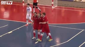 Un but spectaculaire en futsal 