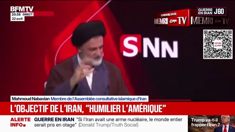 Guerre au Moyen-Orient: "Nous devons humilier l'Amérique" déclare Mahmoud Nabavian, membre de l'Assemblée consultative islamique d'Iran