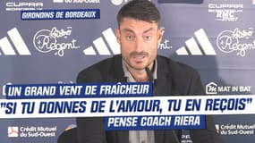 Girondins de Bordeaux : "Si tu donnes de l'amour, tu en reçois", les premiers mots de coach Riera