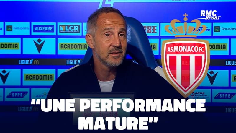 Auxerre 0-3 Monaco : Hütter satisfait de la "performance mature" des Monégasques