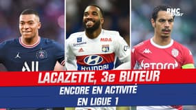 Ligue 1 : Le top 10 des meilleurs buteurs en activité, Lacazette 3e