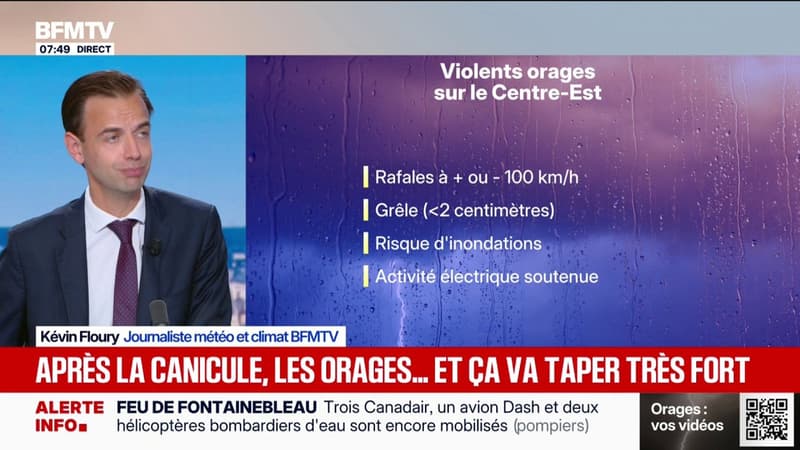 Après la canicule, place aux orages violents avec 11 départements placés en vigilance orange