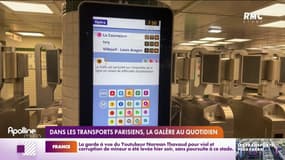Dans les transports parisiens, la galère au quotidien 