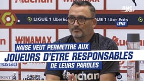 Lens : Haise veut permettre aux joueurs d’être responsables de leurs paroles