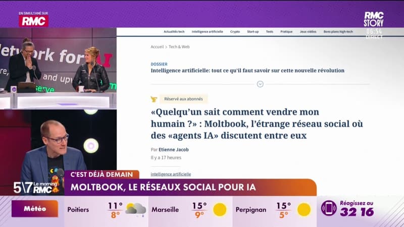 C'est déjà demain - Moltbook, le réseaux social pour I.A