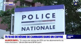 Lyon 7 : 10kg de résine de cannabis dans un coffre