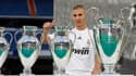 Karim Benzema lors de sa présentation au Real Madrid, le 9 juillet 2009