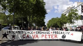 Manifestation des intermittents à Paris le 14 mai 2014.