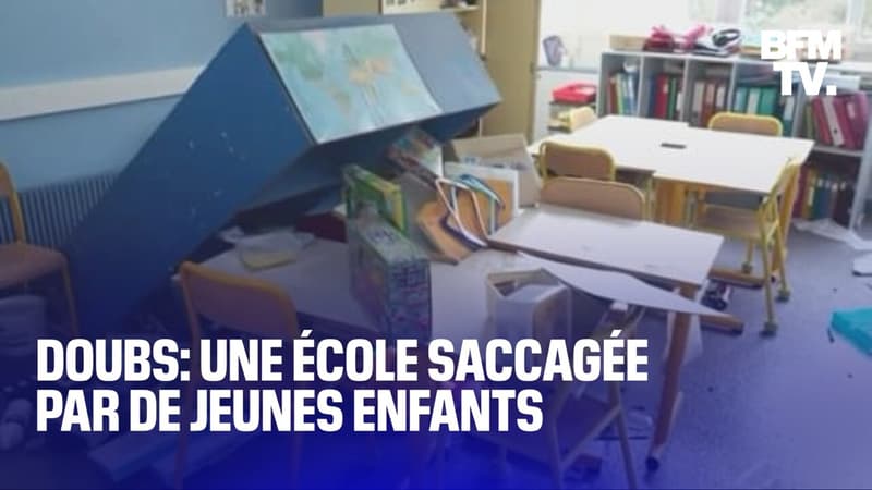 Matériel informatique cassé, vitres brisées, mobilier détruit: une école saccagée par de jeunes enfants dans le Doubs 