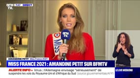 Miss France 2021 : Amandine Petit sur BFMTV - 20/12