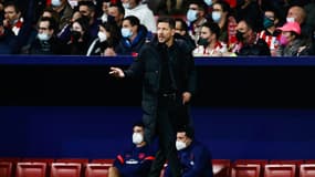 Diego Simeone l'entraîneur de l'Atlético, le 23 février 2022