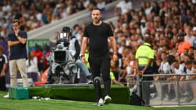 Roberto de Zerbi lors du match OM-Toulouse (1-3, L1), le 31 août 2024