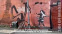 L'artiste Banksy à revendique un nouveau dessin, dans une rue de Nottingham