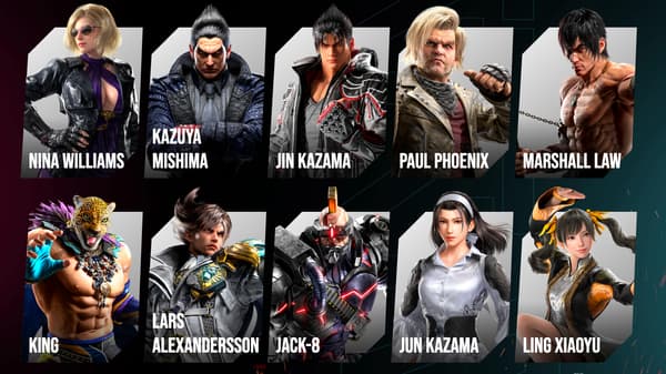 Quelques-uns des 32 combattants disponibles au lancement de Tekken 8
