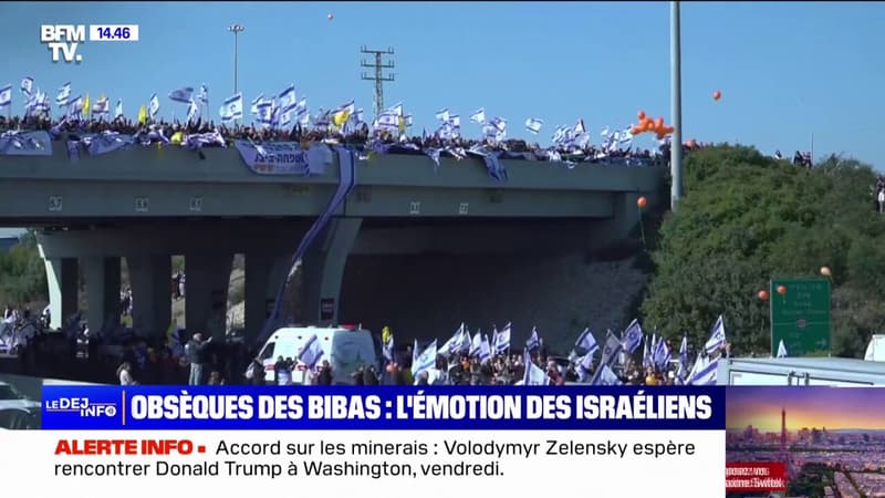 En Israël, émotion et larmes lors des obsèques de la famille Bibas