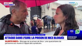 "On n'est pas préparé à ça": une cinquantaine d'agents mobilisés devant la prison de Nice après l'attaque dans l'Eure