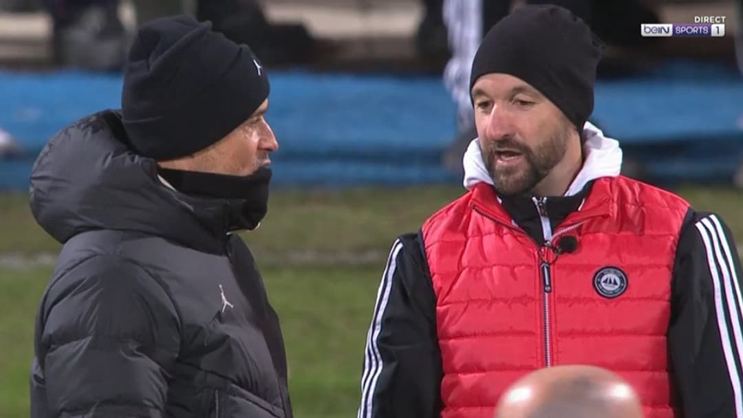Nicolas Giné avec Luis Enrique Nicolas Giné avec Luis Enrique