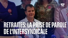 Retraites: la prise de parole de l'intersyndicale en intégralité après la commission mixte paritaire