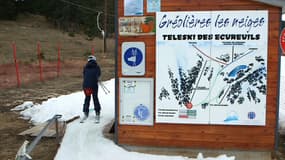 Un départ de téléski à la station de Gréolières-Les-Neiges, dans les Alpes-Maritimes, le 24 janvier 2024.