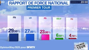 Le FN sort grand vainqueur du premier tour des régionales.