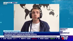Twitter autorise les dons en Bitcoin, Facebook veut lancer sa propre Crypto