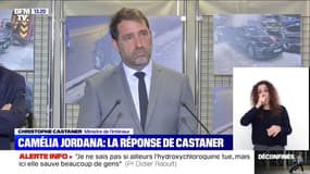 Pour Christophe Castaner, les propos tenus par Camélia Jordana sur les violences policières sont "faux et injustes"