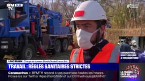 Pour ceux qui continuent à travailler dehors, des règles sanitaires strictes se mettent en place 