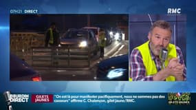 Bruno, auditeur RMC: "On en marre des 'gilets jaunes'. On est bloqué, on ne peut plus travailler. S'il faut aller débloquer, on ira débloquer"