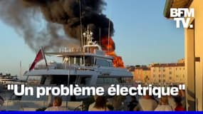 Un yacht de luxe de 41 mètres prend feu dans le port de Saint-Tropez  