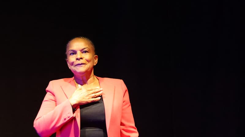Christiane Taubira, le 30 janvier 2022 au Point éphémère, à Paris