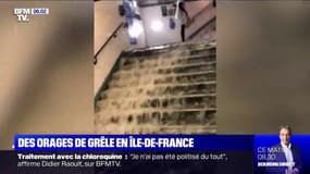 Métro et rues inondés, début de tornade... Les images des violents orages qui ont frappé la région parisienne