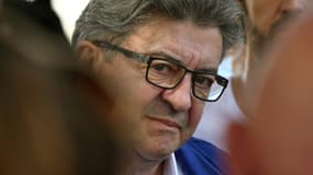 Le chef de file de La France insoumise Jean-Luc Mélenchon, à Blagnac, le 9 juillet 2020