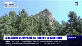 JO Paris 2024: la flamme olympique au rocher de Sisteron
