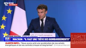 Emmanuel Macron: "L'hiver qui vient, c'est un défi encore plus grand que celui que nous sommes en train de vivre"