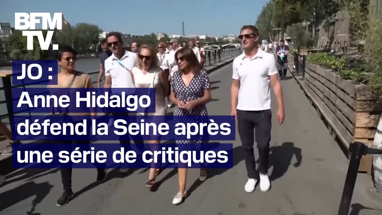 Baignade dans la Seine: Anne Hidalgo dénonce des &quot;fake news&quot; sur les triathlètes malades après l&#39;épreuve