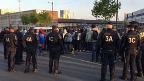 Le campement de la porte de la Chapelle a été évacué mardi 09 mai 2017. 