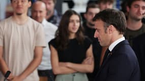 Emmanuel Macron à Saintes le 4 mai 2023