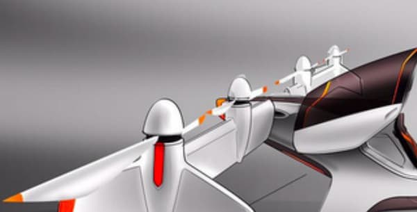 Le véhicule volant sans pilote pourrait transporter un passager unique ou des colis. 