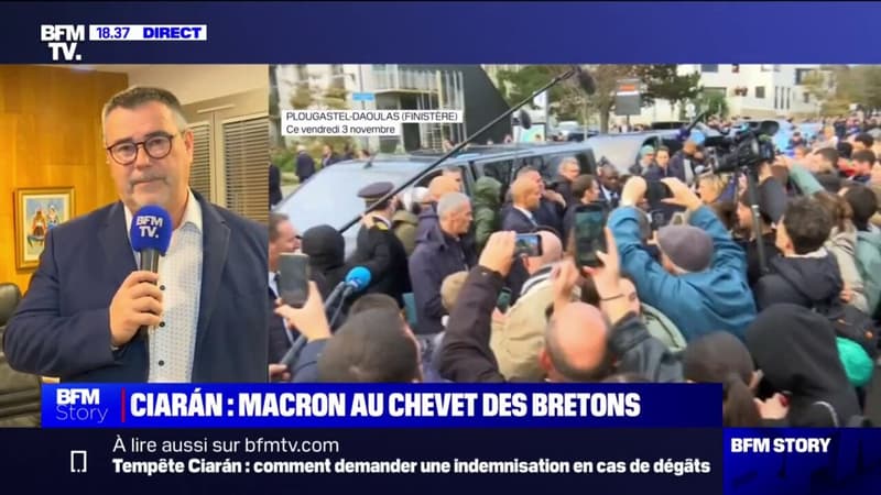 Tempête Ciarán: On a eu des dégâts énormes, témoigne Dominique Cap, maire de Plougastel-Daoulas (Finistère)  