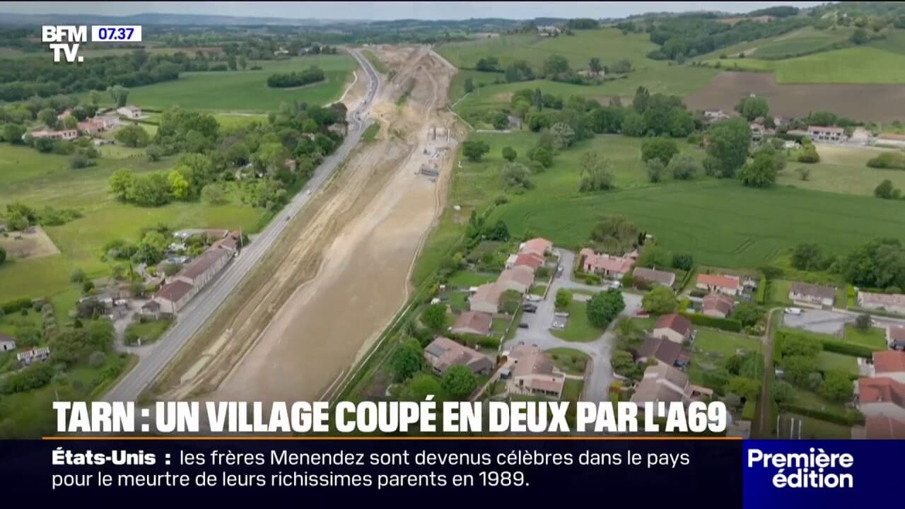 Graphisme Interompu Dans le Tarn, ce village est coupé en deux par le chantier interrompu ...