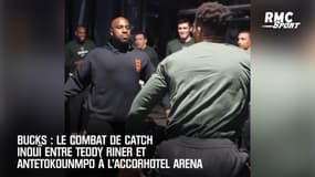Bucks: Le combat de catch surréaliste entre Riner et Antetokounmpo avant les Hornets