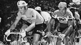 Merckx et Poulidor, en 1974